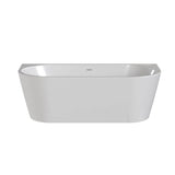 Modern Splash  Myriad 1700mm Back To Wall Bath With Legs And Chrome Waste