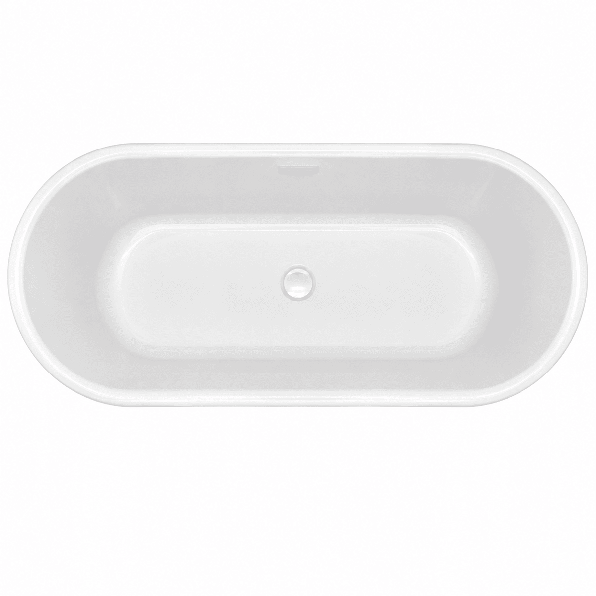 Modern Splash  Timora 1700mm Back To Wall Bath With Legs And Waste