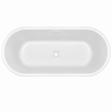 Modern Splash  Timora 1700mm Back To Wall Bath With Legs And Waste