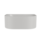 Modern Splash  Interval 1600mm Back To Wall Fluted Bath With Legs And Waste