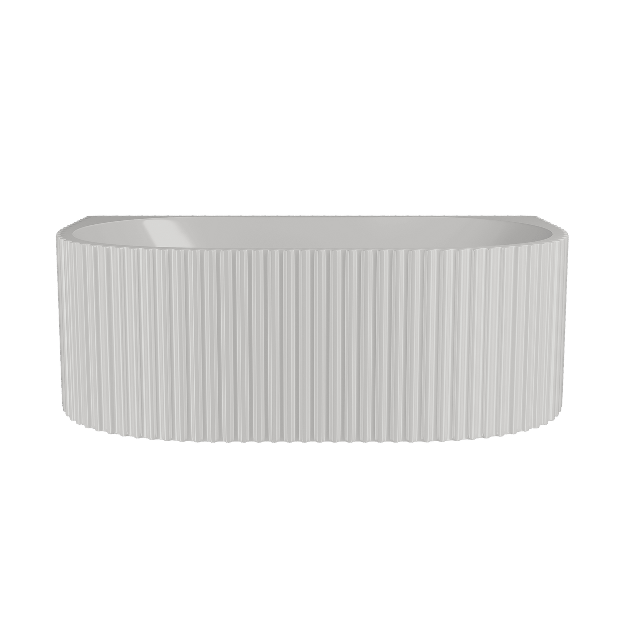 Modern Splash  Interval 1700mm Back To Wall Fluted Bath With Legs And Waste