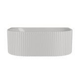 Modern Splash  Interval 1700mm Back To Wall Fluted Bath With Legs And Waste