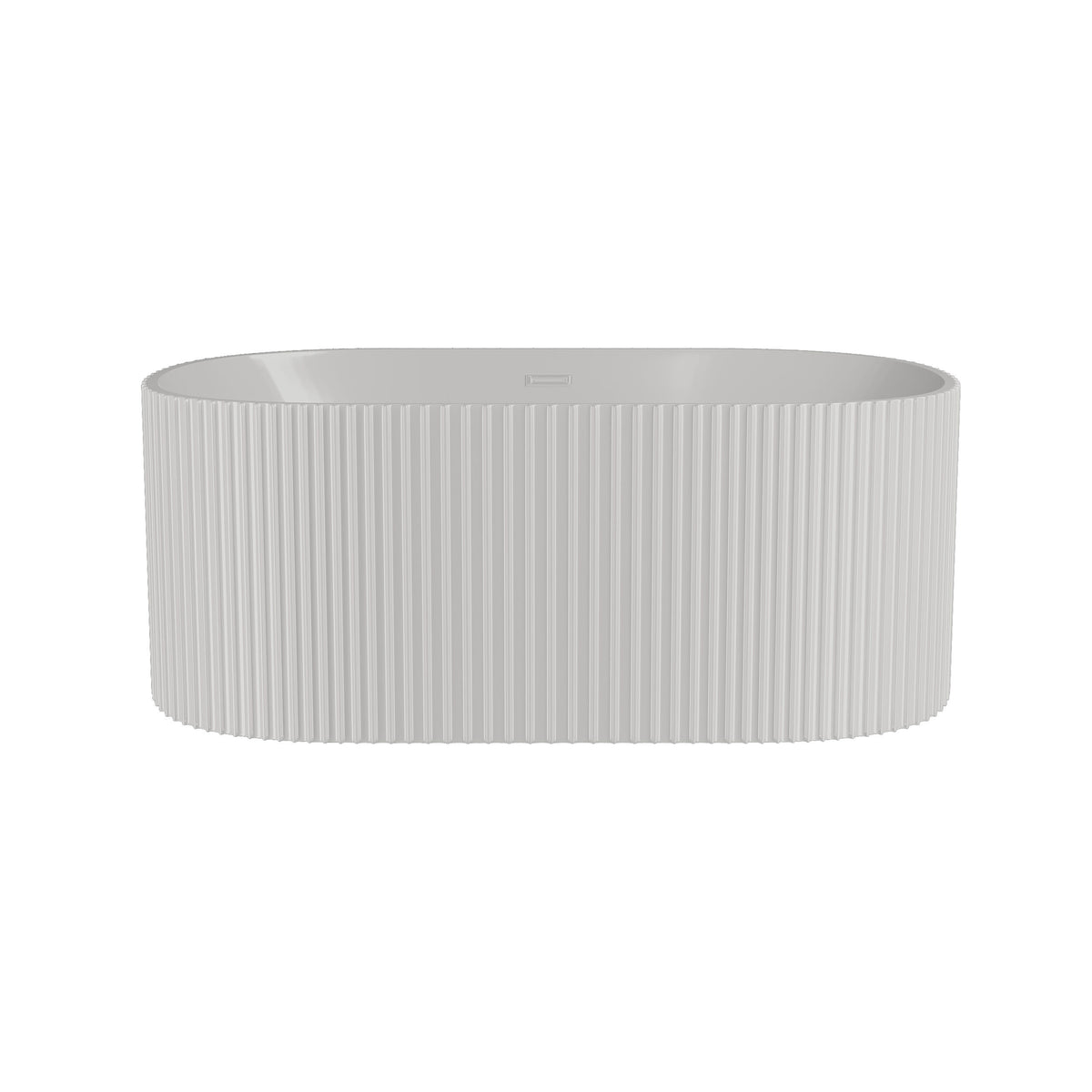Modern Splash  Fluted 1450mm Freestanding Bath With Legs And Waste