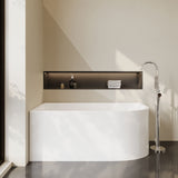 Modern Splash  Chronicle 1500mm Left-Hand Corner Bath With Legs And Waste