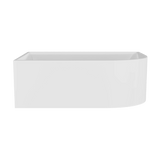 Modern Splash  Chronicle 1700mm Left-Hand Corner Bath With Legs And Waste