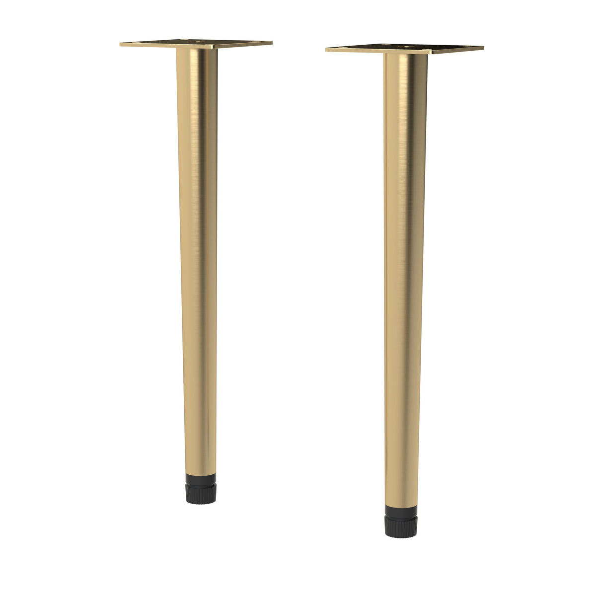 Brushed Brass Wall Hung Vanity Decorative Legset