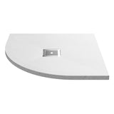 800mm White Slate Slimline Quadrant Shower Tray