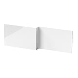 Modern Splash 1700mm L-Shaped MDF Gloss Shower Bath Front Panel