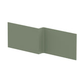 1700mm L-Shape Square Satin Green MDF Matt Shower Bath Front Panel