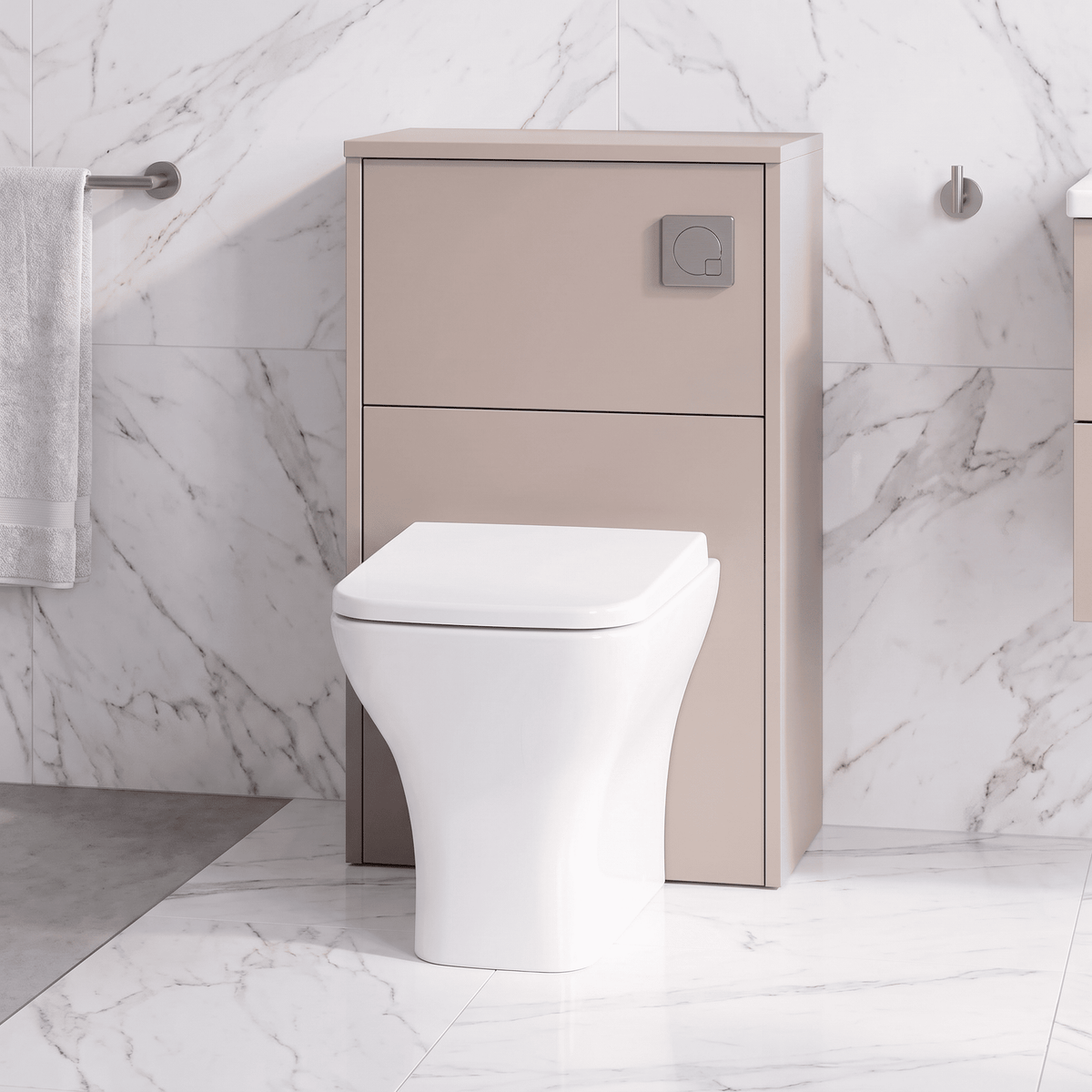 Modern Splash 500mm Soft Linen Floor Standing WC Unit