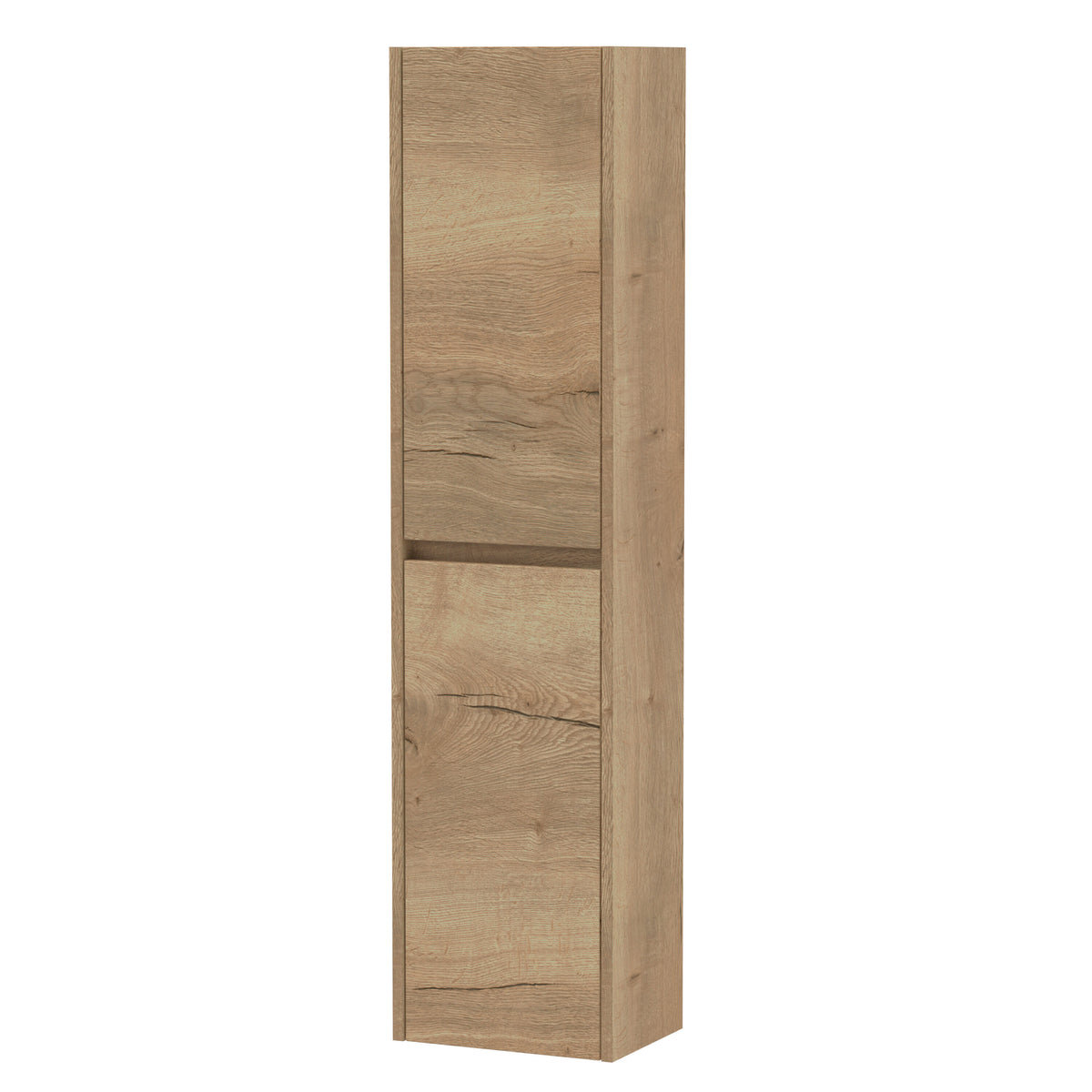Modern Splash 350mm Autumn Oak Wall Hung Tall Cabinet