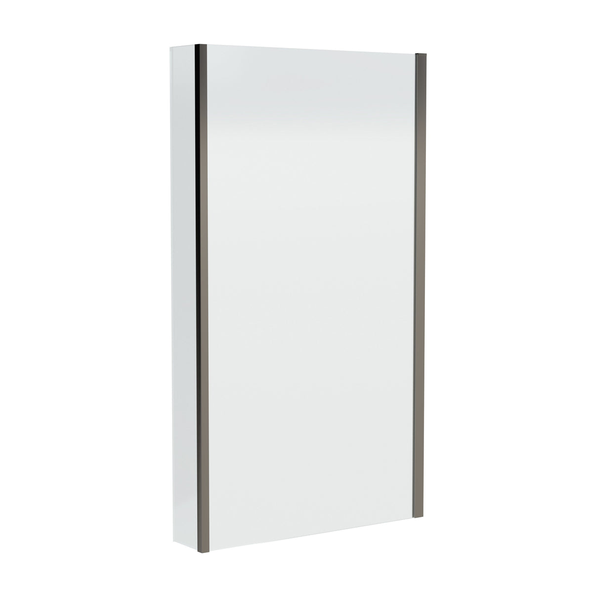 Modern Splash 800mm Brushed Pewter Bath Screen