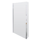 Modern Splash 800mm Chrome L-Shaped Bath Screen