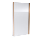Modern Splash Brushed Bronze L-Shape Hinged Bath Screen with Fixed Return