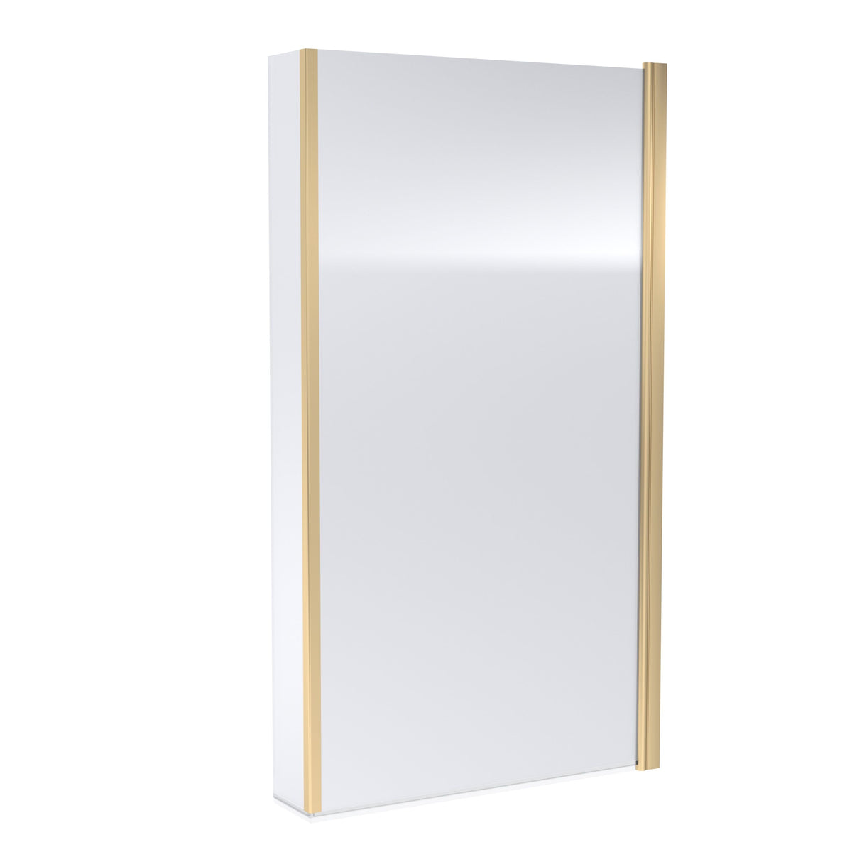 Modern Splash 800mm Brushed Brass Bath Screen