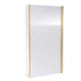 Modern Splash 800mm Brushed Brass Bath Screen