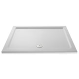 1600 x 800mm White Slip Resistant Slimline Rectangular Shower Tray