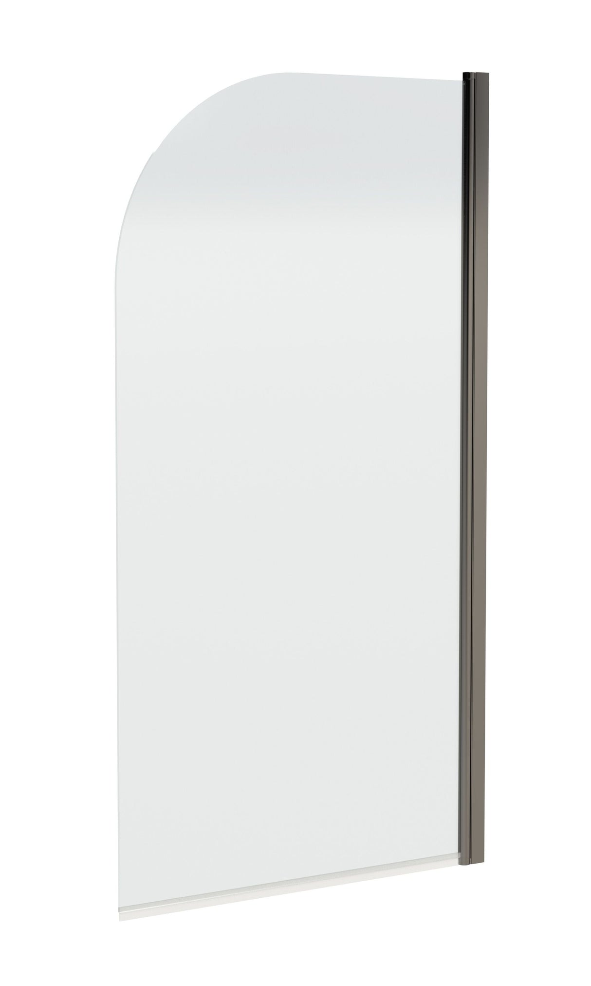 Modern Splash 800mm Brushed Pewter Bath Screen