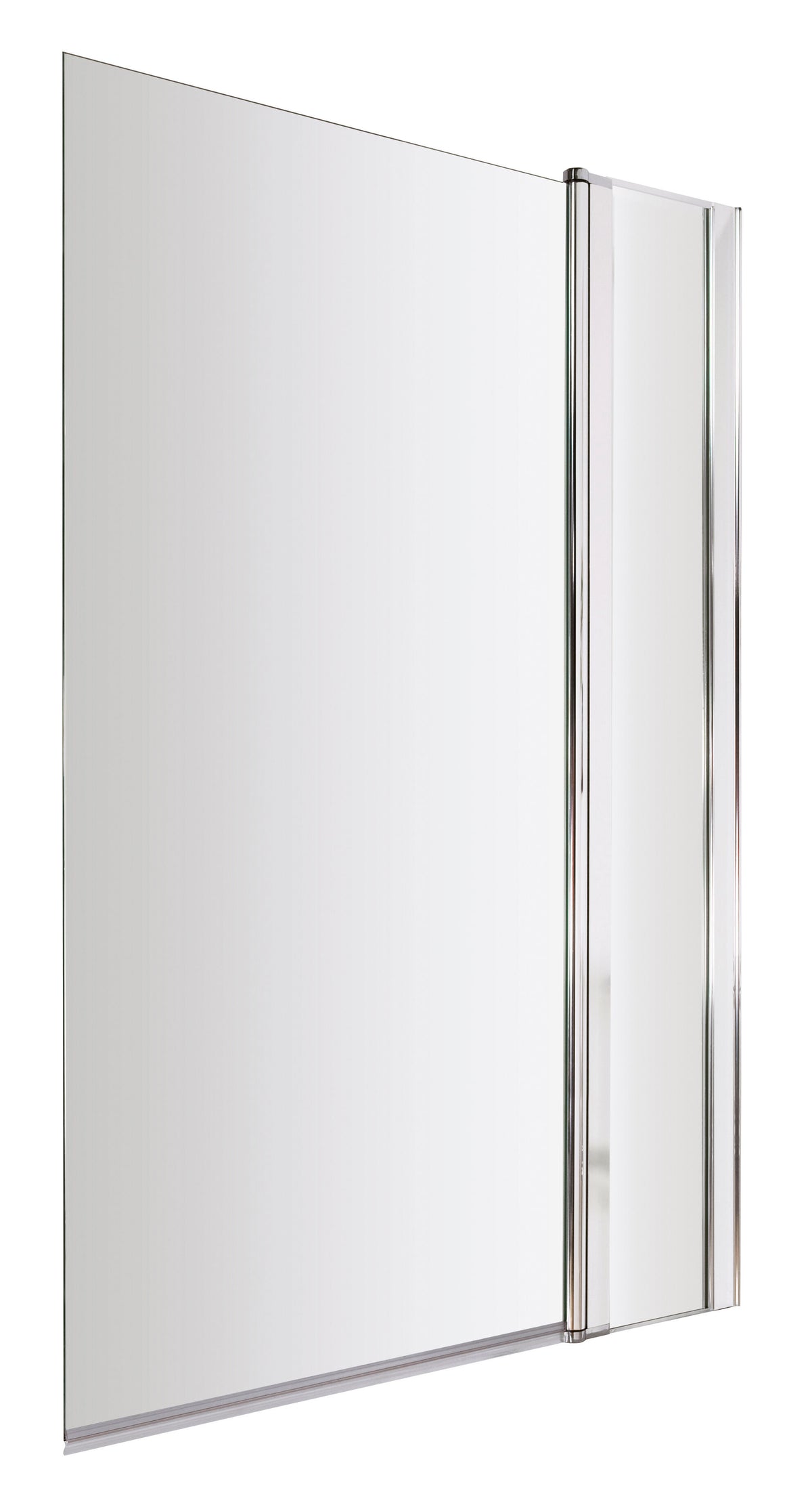 Modern Splash 1000mm Chrome Bath Screen With Fixed Panel