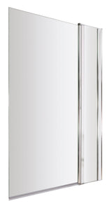 Modern Splash 1000mm Chrome Bath Screen With Fixed Panel