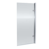 Modern Splash 800mm Chrome Fluted Hinged Bath Screen