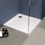 800 x 800mm White Slimline  Square  Shower Tray