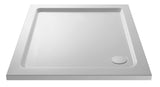 1000 x 1000mm White Slimline Square Shower Tray