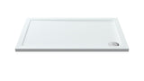 1200 x 800mm White Slimline Rectangular Shower Tray