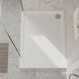 1200 x 900mm White Slimline Rectangular Shower Tray