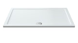 1400 x 900mm White Slimline Rectangular Shower Tray