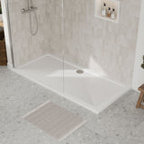 1700 x 800mm White Slimline Rectangular Shower Tray
