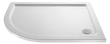 1000 x 900mm  White Slimline Left Hand Offset Quadrant Shower Tray