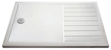 1400 x 800mm White Slimline Rectangular Walk In Shower Tray