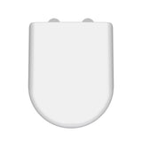 Modern Splash White D-Shaped Soft Close Toilet Seat With Quick Release Hinge