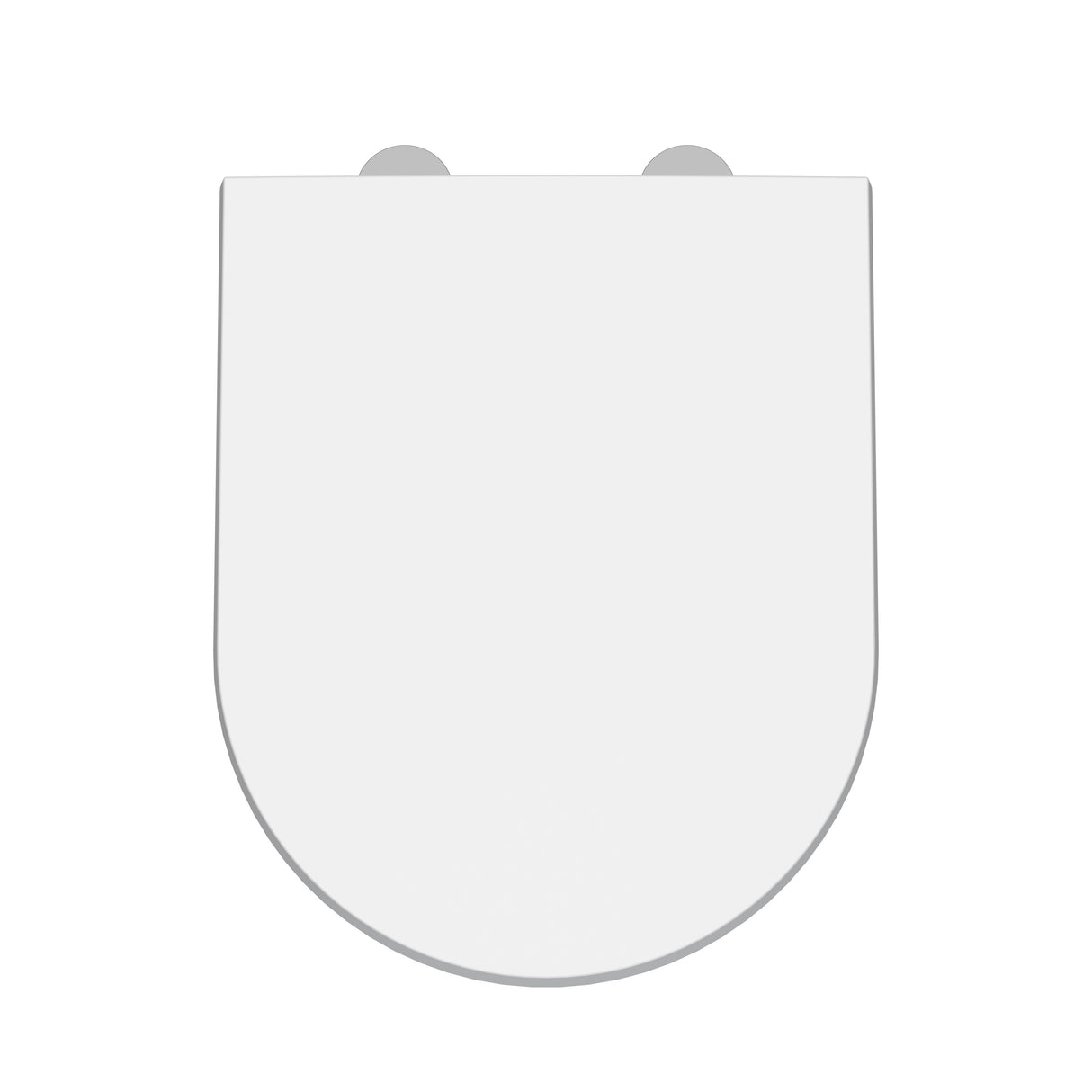 Gloss White D-Shaped Soft Close Toilet Seat With Quick Release Hinge