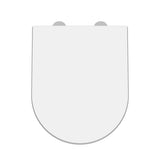 Gloss White D-Shaped Soft Close Toilet Seat With Quick Release Hinge