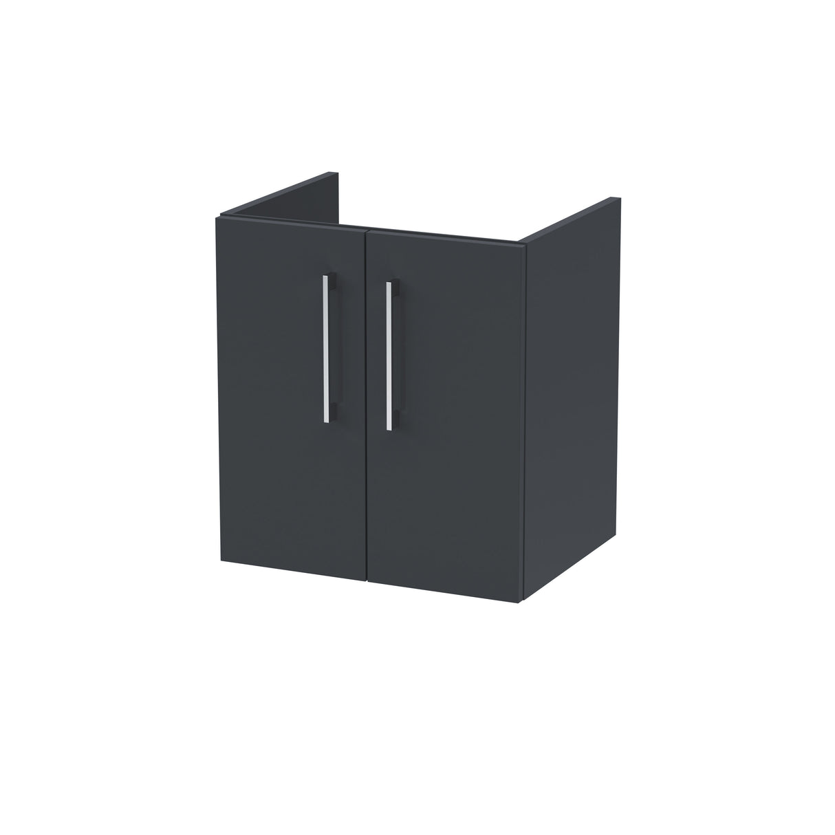 Modern Splash Arno 500mm Soft Black 2 Door Wall Hung Vanity Unit