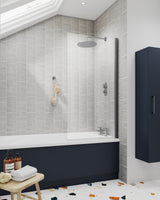 Modern Splash 300mm Midnight Blue Wall Hung Tall Cabinet