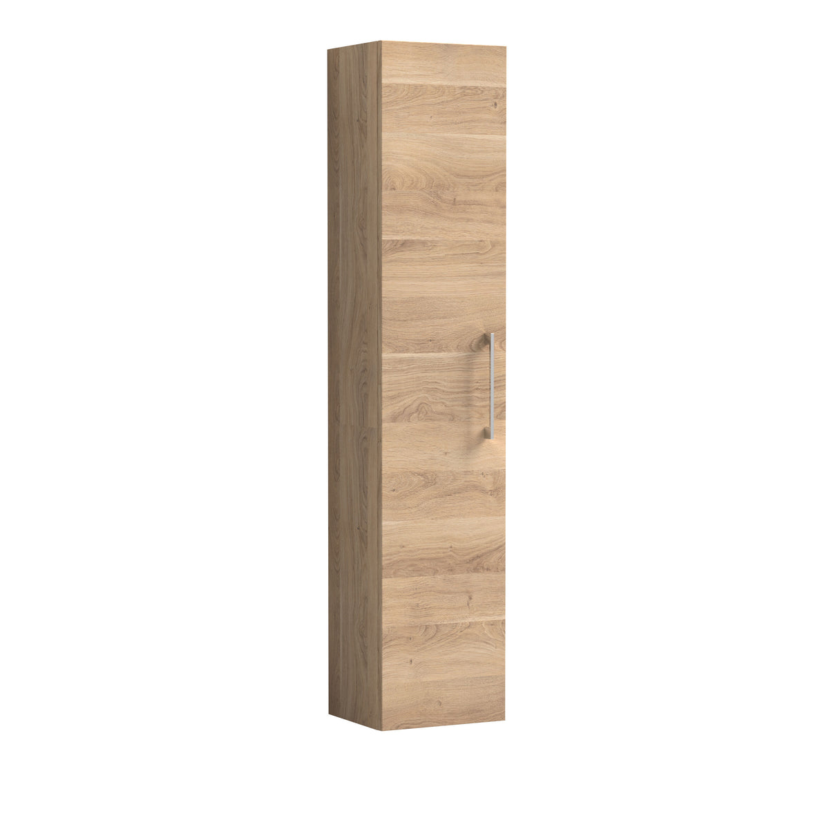Modern Splash 300mm Bleached Oak Wall Hung Tall Cabinet