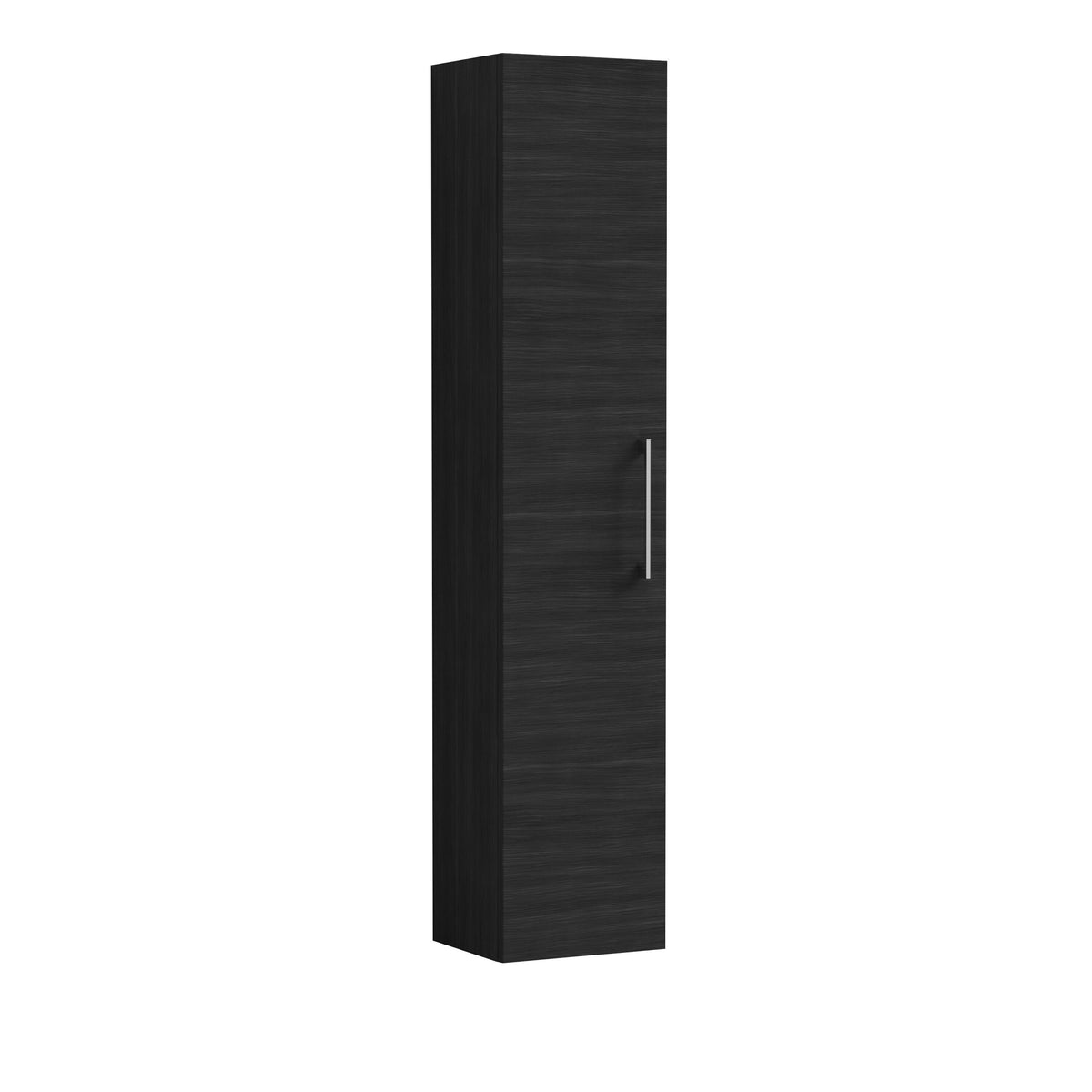 Modern Splash 300mm Charcoal Black Wall Hung Tall Cabinet