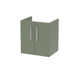 Modern Splash Arno 500mm Satin Green 2 Door Wall Hung Vanity Unit