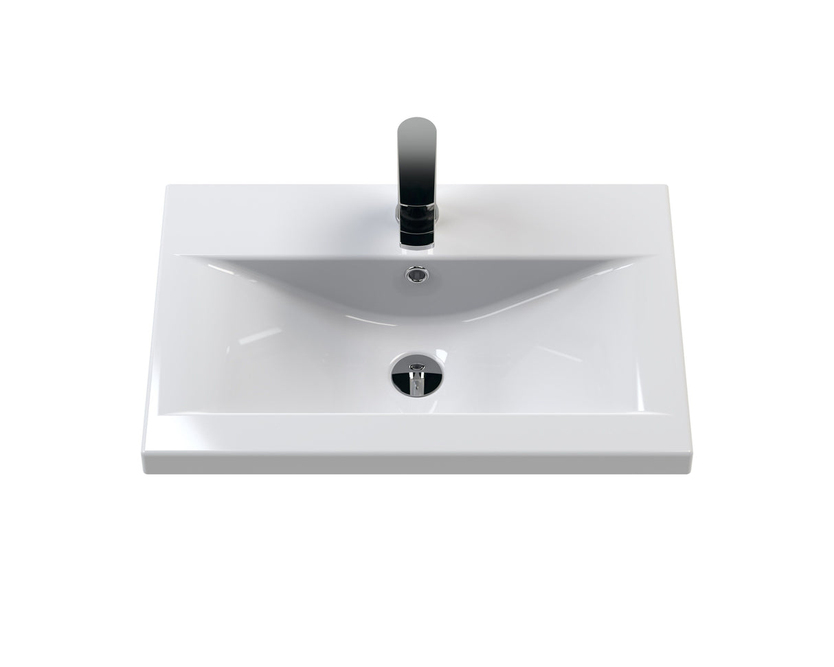 1 Tap Hole 600mm Mid-Edge Ceramic Basin