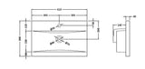 1 Tap Hole 600mm Mid-Edge Ceramic Basin