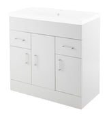 Modern Splash Eden 800mm White Floor Standing Vanity Unit