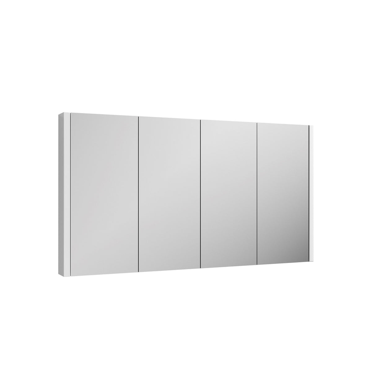 Modern Splash Eden 1180mm Gloss White Wall Hung Mirror Cabinet