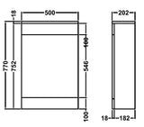 Modern Splash Mayford 500mm White Floor Standing WC Unit & Concealed Cistern