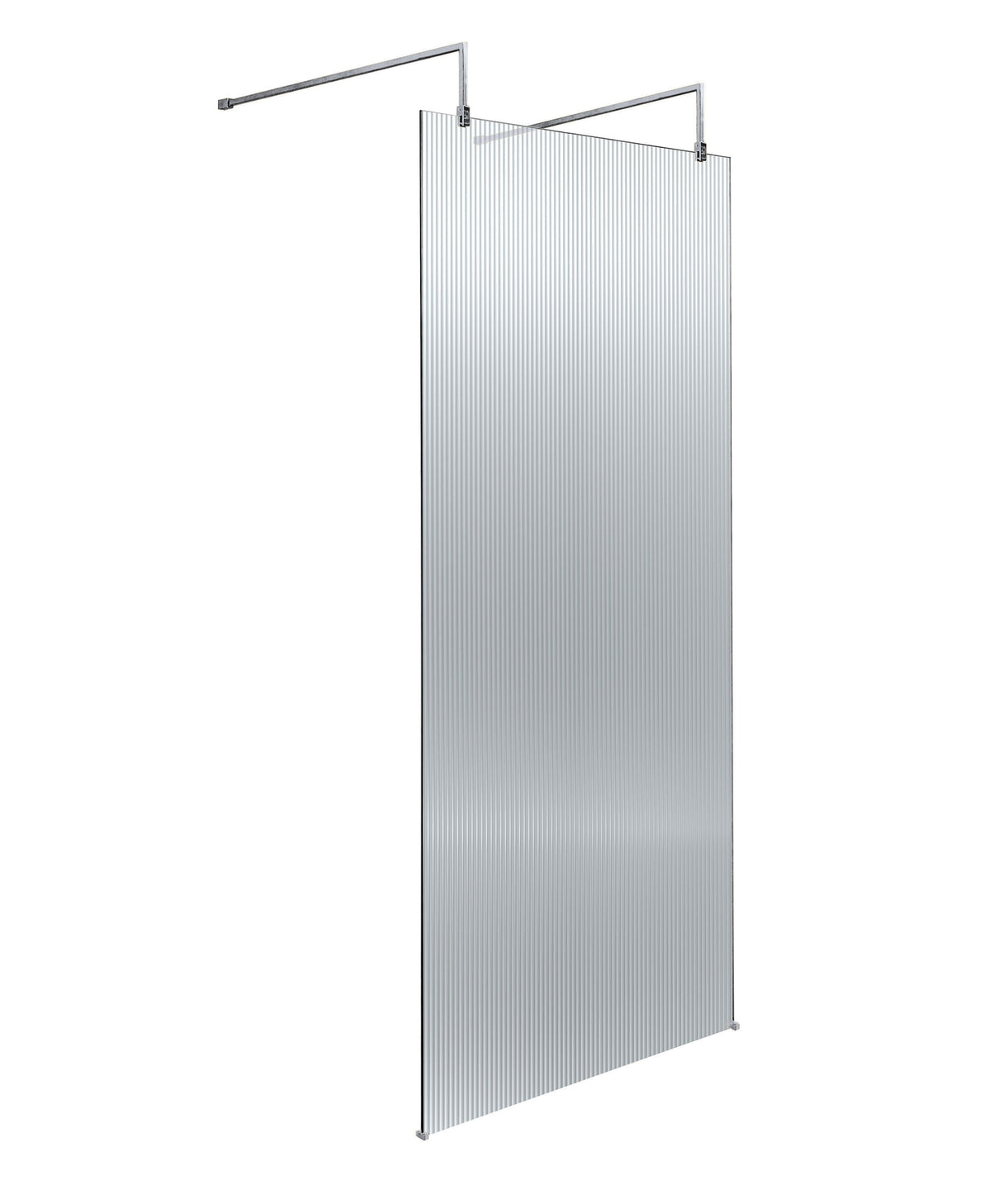Modern Splash 760mm Chrome Fluted Wetroom Panel