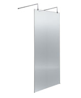 Modern Splash 760mm Chrome Fluted Wetroom Panel
