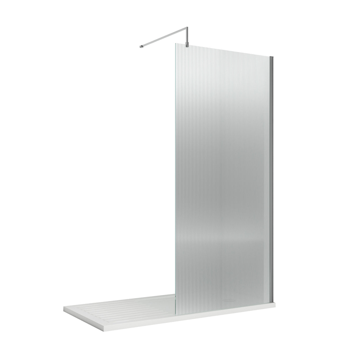 Modern Splash 1000mm Chrome Wetroom Panel
