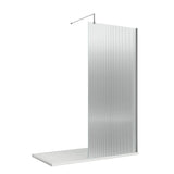 Modern Splash 1000mm Chrome Wetroom Panel